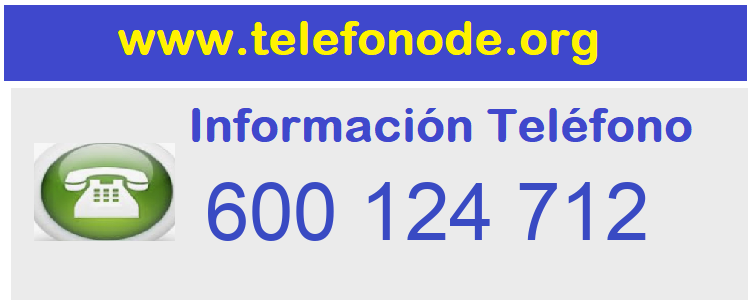 Telefono  600124712